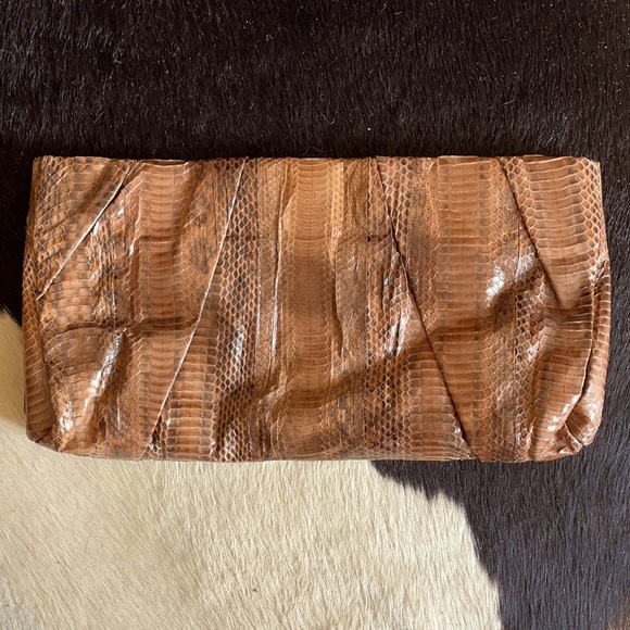 Authentic Halston Heritage Python Clutch